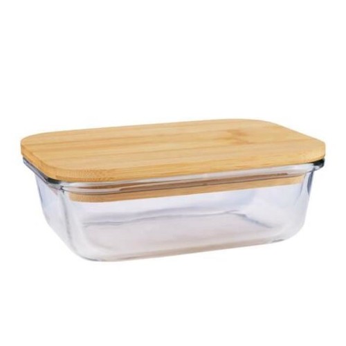 Glass food container 590ml - glass,