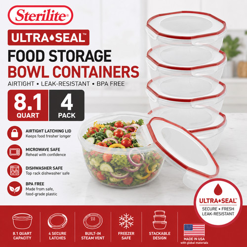 Sterilite ultra seal - sterilite, 8.1
