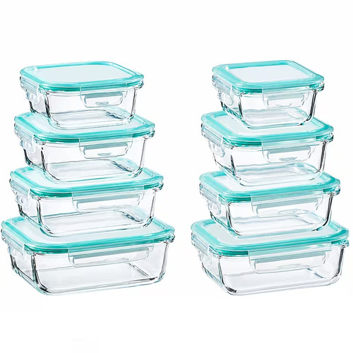 Piece glass food storage - glass,