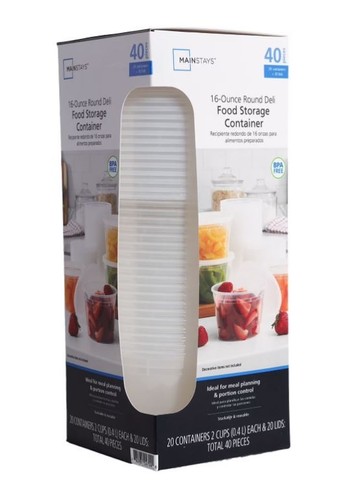 Piece 16oz plastic deli - piece,