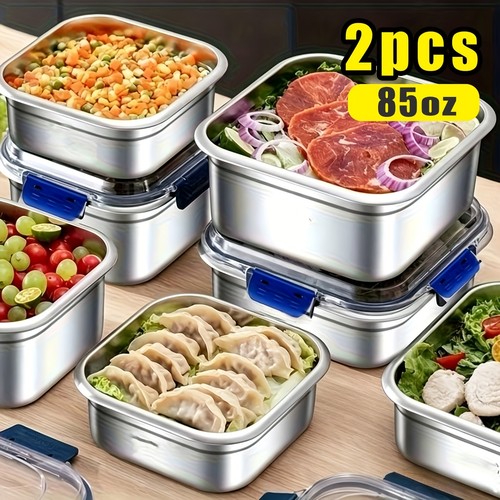 2pcs large stainless - 2pcs,