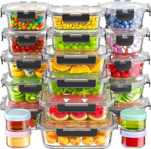 Piece glass food storage - 40,