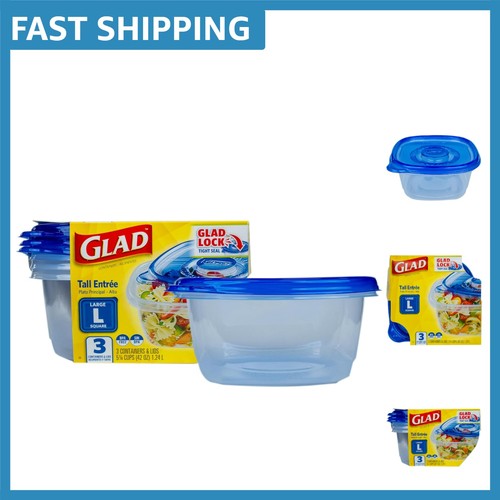 Tall square food storage - square,