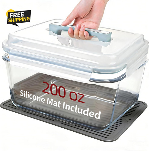 200oz glass food storage - 200oz,