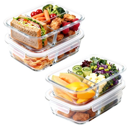 Pack glass food storage - 4,
