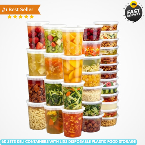 Sets deli containers with - 60,