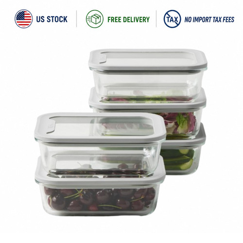 Glass food storage containers - glass,