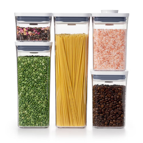 Oxo pop 5pc - plastic, airtight