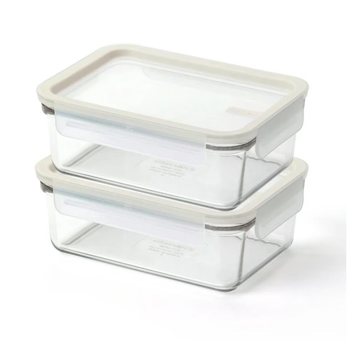 Pack rectangular glass - 2‑pack,