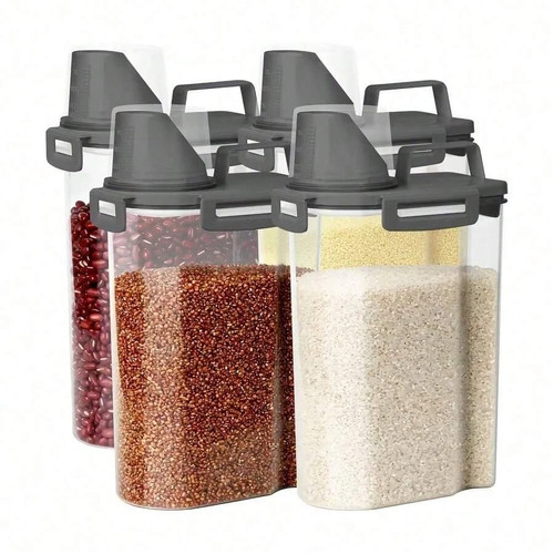 Grey 4pcs sealed food - 4pcs,