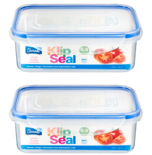 Clear plastic food - 1l,