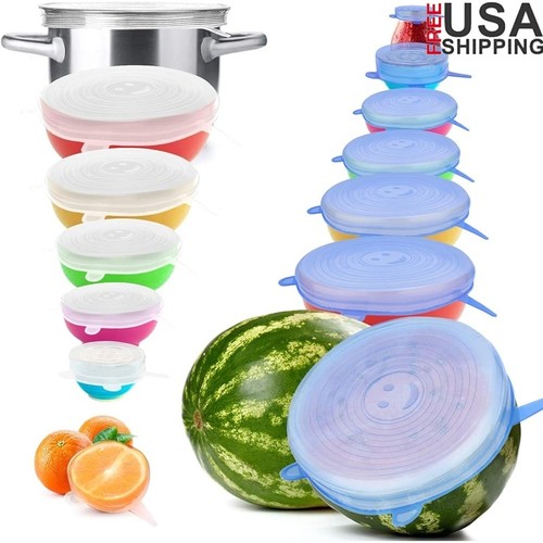 14pcs silicone stretch lids - 14pcs,