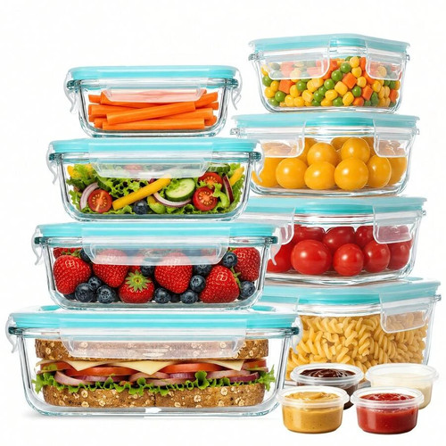 Pcs glass food - 24, w