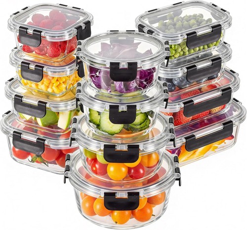 Pack glass food storage - 12,