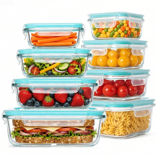 Pcs glass food containers - 16,